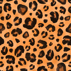 Leopard skin seamless background © Olga