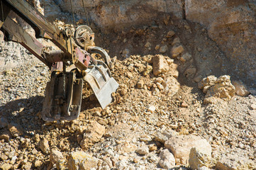 Production of stone at a forsaken quarry