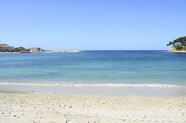 Renecros beach in Bandol, France