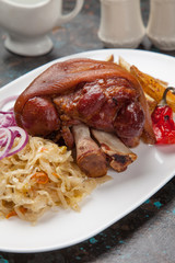 Roasted pork shank