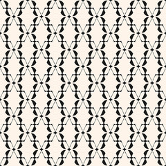 Naklejka premium Abstract geometric seamless pattern. Vector lace texture with curved shapes