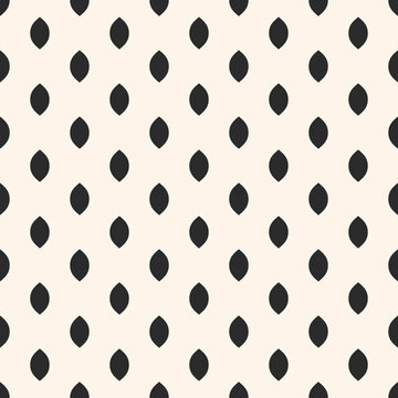 Abstract geometric pattern. Vector seamless texture with ovals, rounded shapes