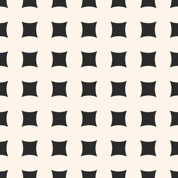Simple vector geometric seamless pattern with square concave shapes