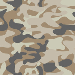 Fototapeta premium Colorful camouflage pattern background seamless vector illustration. 