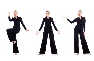 Woman businesswoman isolated on white