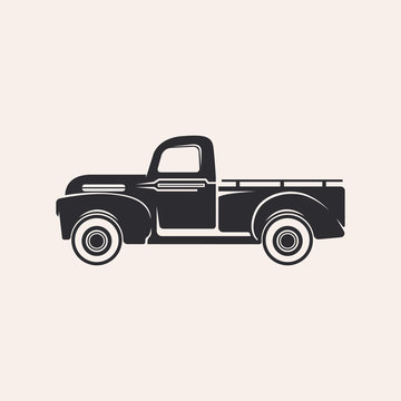 Illustration of a pickup truck