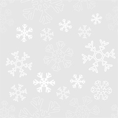 Vector graphic gradient seamless pattern with snow.