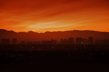 Fotobehang Skyline and Las Vegas Strip © Tomasz Zajda