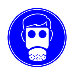 Gas mask respiration protective