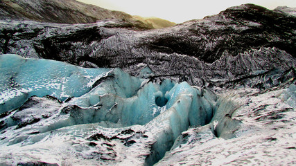 Gletscher Sonnenuntergang