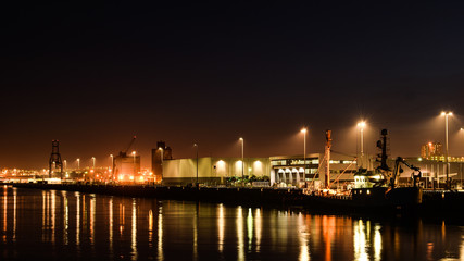 Calm night at the docks