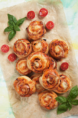 Home made pizza rolls