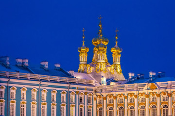 Fototapeta na wymiar White nights in Petersburg. Russia. The city of Pushkin.
