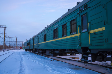 Obraz premium Transportation of goods by rail.