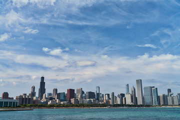 Obraz premium Chicago waterfront skyline