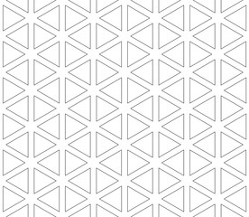 Seamless pattern of triangles and hexagons - 182330879