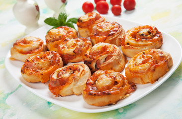 Home made pizza rolls