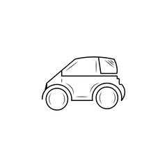 Mini small urban city vehicle line icon