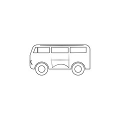 Minibus line icon