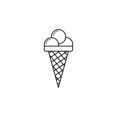 Ice cream line icon