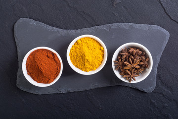 Colection of indian spices