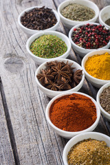 Colection of indian spices