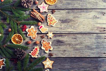 Christmas decoration with cookies