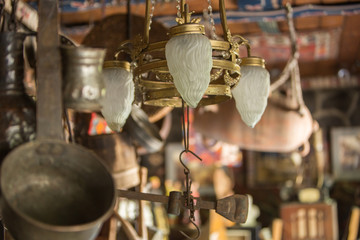 Vintage lighting lamps in the shop for sale