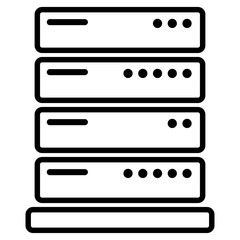 server icon on white background
