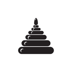 Pyramid toy icon. Toy element icon. Premium quality graphic design icon. Baby Signs, outline symbols collection icon for websites, web design, mobile app