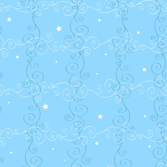 Seamless black and white pattern 