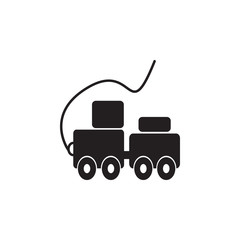 toy train with blocks icon. Toy element icon. Premium quality graphic design icon. Baby Signs, outline symbols collection icon for websites, web design, mobile app