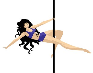 pole dancer fitness girl