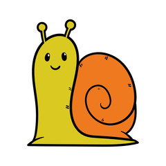 Cartoon Cute Snail Character