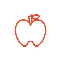 Apple icons fruit vector design vegetable logo illustration