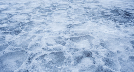 Frozen lake, Ice texture background