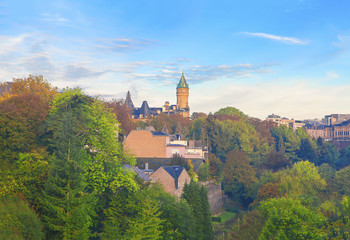 Obraz premium view of the center of Luxembourg