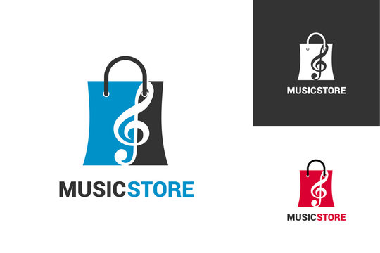 Music Store Logo Template Design