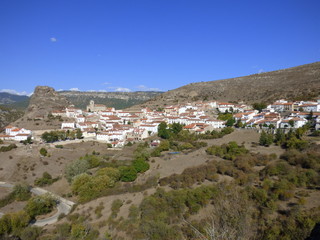 Fototapeta na wymiar Huelamo, pueblo de Cuenca, en la comunidad autónoma de Castilla La Mancha, España