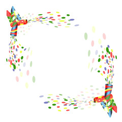 Fototapeta premium Party poppers with confetti for celebration