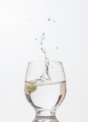 Splash in drink