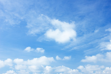 Naklejka na ściany i meble clouds in the blue sky background.