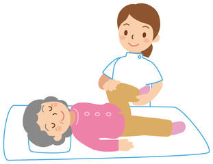 足のマッサージ