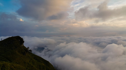 The cloud on morning.