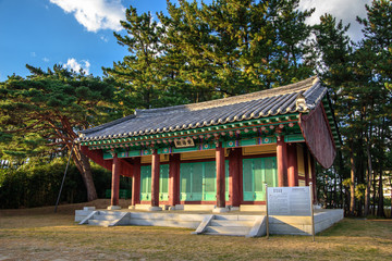 Fototapeta premium Yangyang, Gangwon-do, South Korea - Donghaesinmyo (The shrine for the Ease Sea God)