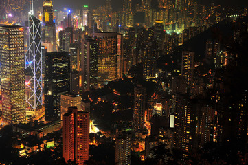 Hong Kong Cityscape at Night 