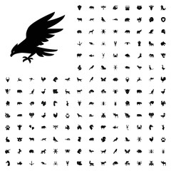 Eagle icon illustration. animals icon set for web and mobile.