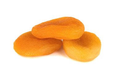 dried apricots isolated