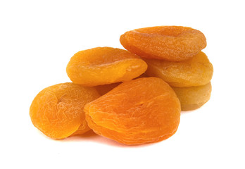 dried apricots isolated