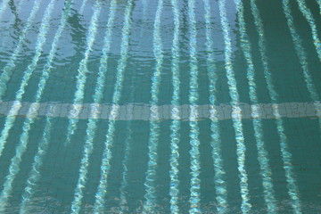 Aqua green swimming pool